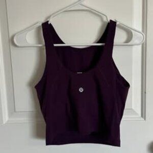 Lululemon Align Longline Bra – Dark Purple – Nulu Fabric